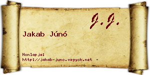 Jakab Júnó névjegykártya